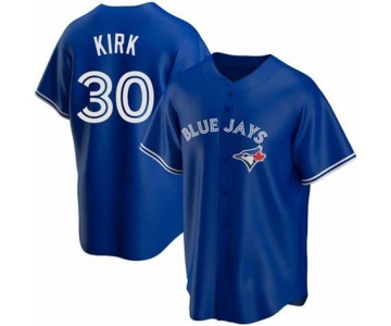 Men's Toronto Blue Jays #30 Alejandro Kirk Yusei Kikuchi Royal Cool Base Stitched Jersey