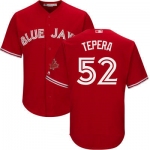 Men's Toronto Blue Jays #52 Ryan Tepera Red Stitched MLB 2017 Majestic Cool Base Jersey