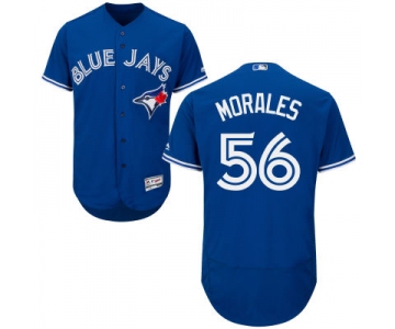 Men's Toronto Blue Jays #56 Franklin Morales Royal Blue 2016 Flexbase Majestic Baseball Jersey