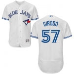 Men's Toronto Blue Jays #57 Chad Girodo White Home 2016 Flexbase Majestic Baseball Jersey