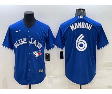 Men's Toronto Blue Jays #6 Alek Manoah Royal Cool Base Stitched Jersey