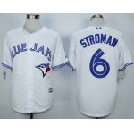 Men's Toronto Blue Jays #6 Marcus Stroman White New Cool Base Jersey