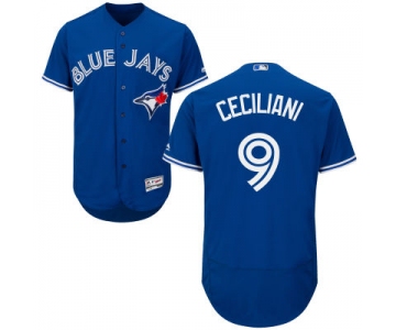 Men's Toronto Blue Jays #9 Darrell Ceciliani Royal Blue 2016 Flexbase Majestic Baseball Jersey