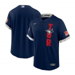Men's Toronto Blue Jays Blank 2021 Navy All-Star Cool Base Stitched MLB Jersey