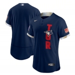 Men's Toronto Blue Jays Blank 2021 Navy All-Star Flex Base Stitched MLB Jersey