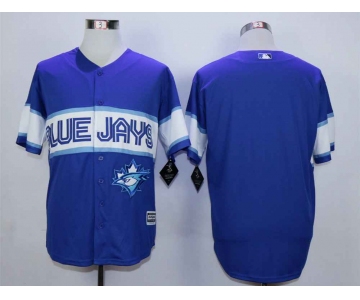 Men's Toronto Blue Jays Blank Blue New Cool Base Jersey