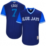 Men's Toronto Blue Jays Chris Coghlan Cogs Majestic Royal 2017 Players Weekend Authentic Jersey