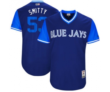 Men's Toronto Blue Jays Chris Smith Smitty Majestic Royal 2017 Players Weekend Authentic Jersey