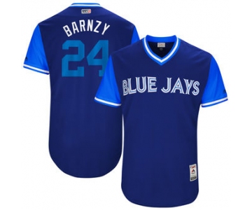 Men's Toronto Blue Jays Danny Barnes Barnzy Majestic Royal 2017 Players Weekend Authentic Jersey