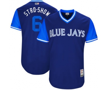 Men's Toronto Blue Jays Marcus Stroman Stro-Show Majestic Royal 2017 Players Weekend Authentic Jersey
