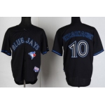 Toronto Blue Jays #10 Edwin Encarnacion Black Fashion Jersey