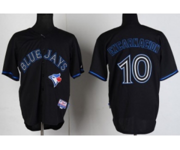 Toronto Blue Jays #10 Edwin Encarnacion Black Fashion Jersey