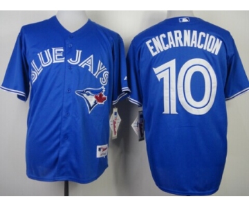 Toronto Blue Jays #10 Edwin Encarnacion Blue Jersey