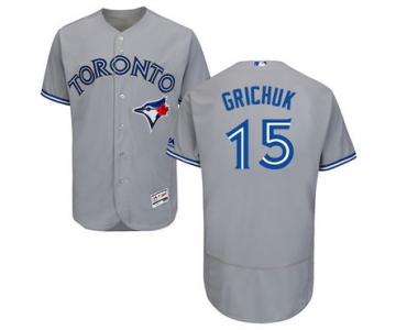 Toronto Blue Jays #15 Randal Grichuk Grey Flexbase Authentic Collection Stitched MLB Jersey