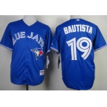 Toronto Blue Jays #19 Jose Bautista Blue Jersey