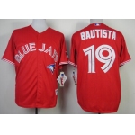 Toronto Blue Jays #19 Jose Bautista Red Jersey