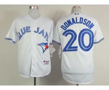 Toronto Blue Jays #20 Josh Donaldson White Jersey