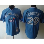 Toronto Blue Jays #29 Joe Carter 1993 Light Blue Throwback Jersey