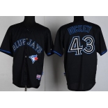 Toronto Blue Jays #43 R.A. Dickey Black Fashion Jersey