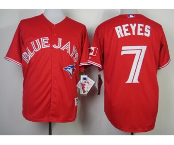 Toronto Blue Jays #7 Jose Reyes Red Jersey