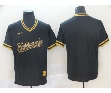 Men Washington Nationals Blank Black gold Game Nike 2022 MLB Jersey