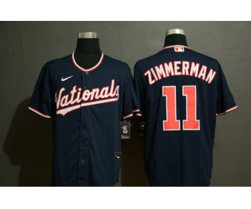 Men's Washington Nationals #11 Ryan Zimmerman Navy Blue Stitched MLB Cool Base Nike Jersey