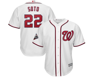Men's Washington Nationals #22 Juan Soto White 2019 World Series Bound Cool Base Stitched MLB Jersey
