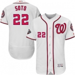 Men's Washington Nationals #22 Juan Soto White 2019 World Series Bound Flexbase Authentic Collection Stitched MLB Jersey