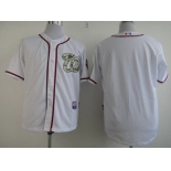 Men's Washington Nationals Blank White With Camo Jersey