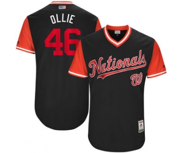 Men's Washington Nationals Oliver Perez Ollie Majestic Navy 2017 Players Weekend Authentic Jersey