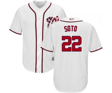 Nationals #22 Juan Soto White New Cool Base Stitched Baseball Jersey