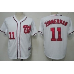 Washington Nationals #11 Ryan Zimmerman White Jersey