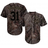 Washington Nationals #31 Max Scherzer Camo Realtree Collection Cool Base Stitched Baseball Jersey