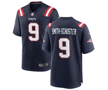 Mens Womens Youth Kids New England Patriots #9 JuJu Smith-Schuster Navy Stitched Game Jersey