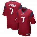 Mens Womens Kids Youth Houston Texans #7 C.J. Stroud Red 2023 Draft First Round Pick Game Jersey