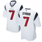 Mens Womens Kids Youth Houston Texans #7 C.J. Stroud White 2023 Draft First Round Pick Game Jersey
