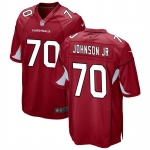 Mens Womens Youth Kids Arizona Cardinals #70 Paris Johnson Jr. Cardinal 2023 Draft Stitched Game Football Jersey