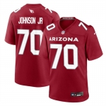Mens Womens Youth Kids Arizona Cardinals #70 Paris Johnson Jr. Cardinal New 2023 Draft Stitched Game Football Jersey