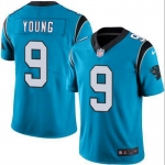 Mens Womens Youth Kids Carolina Panthers #9 Bryce Young Blue 2023 Draft Vapor Limited Stitched Football Jersey