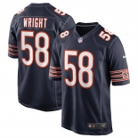 Mens Womens Youth Kids Chicago Bears #58 Darnell Wright Navy 2023 Draft Stitched Game Football Jersey