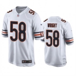 Mens Womens Youth Kids Chicago Bears #58 Darnell Wright White 2023 Draft Stitched Game Football Jersey