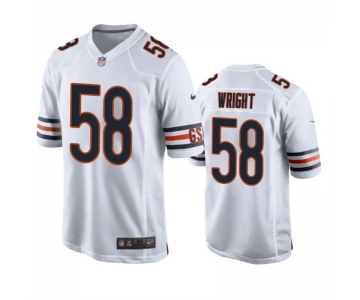 Mens Womens Youth Kids Chicago Bears #58 Darnell Wright White 2023 Draft Stitched Game Football Jersey