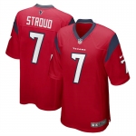 Mens Womens Youth Kids Houston Texans #7 CJ Stroud Red 2023 Draft Stitched Game Football Jersey