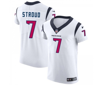 Mens Womens Youth Kids Houston Texans #7 CJ Stroud White 2023 Draft Stitched Football Jersey