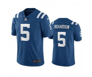 Mens Womens Youth Kids Indianapolis Colts #5 Anthony Richardson Royal 2023 Draft Vapor Limited Stitched Football Jersey