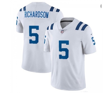 Mens Womens Youth Kids Indianapolis Colts #5 Anthony Richardson White 2023 Draft Vapor Limited Stitched Football Jersey