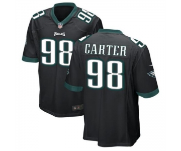 Mens Womens Youth Kids Philadelphia Eagles #98 Jalen Carter Black 2023 Draft Stitched Game Football Jersey