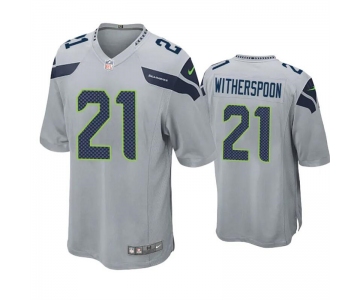 Mens Womens Youth Kids Seattle Seahawks #21 Devon Witherspoon Gray 2023 Draft Stitched Game Football Jersey