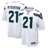 Mens Womens Youth Kids Seattle Seahawks #21 Devon Witherspoon White 2023 Draft Stitched Game Football Jersey