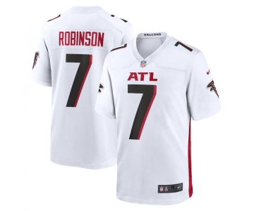 Mens Womens Youth Kids Atlanta Falcons #7 Bijan Robinson Nike White 2023 Game Jersey
